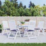 Set 6 perne paleti Gossi, 50x50x3cm, bleumarin, textil Oxford, exterior, impermeabile, anti-alunecare, umplutura moale poliester