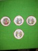 Portelan vechi SCHWARZENHAMMER - 4 farfurioare de colectie decorate cu SCENE FRAGONARD, Decorative