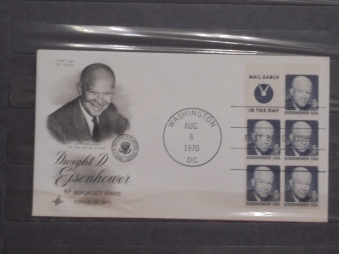 FDC S.U.A. - DWIGHT D. EISENHOWER - 1970 WASHINGTON DC - NECIRCULAT