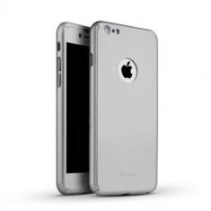 Husa Apple iPhone 7 Joyroom (Fata + Spate) Argintiu + Folie de protectie foto