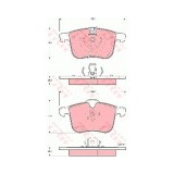 Set Placute frana punte Fata, TRW GDB1567, Fata, Cadillac BLS 2006-2010; Opel Signum, Vectra C 2002-2009; Saab 9-3 (Ys3f) 2002-2012, 9-3x 2009-2015