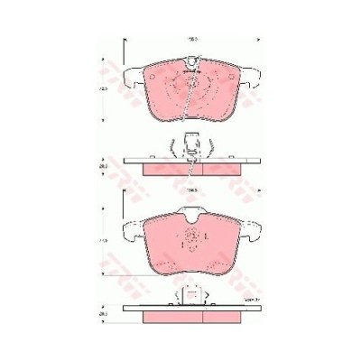 Set Placute frana punte Fata, TRW GDB1567, Fata, Cadillac BLS 2006-2010; Opel Signum, Vectra C 2002-2009; Saab 9-3 (Ys3f) 2002-2012, 9-3x 2009-2015 foto