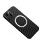 Husa de protectie pentru iPhone 14 Plus, Flippy, Magnetica, MagSafe, Carbon Fiber Protectie Antisoc, Negru
