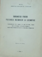 INDRUMATOR PENTRU PREVENIREA INCENDIILOR LA LOCOMOTIVE