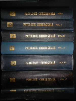 TH. BURGHELE - PATOLOGIE CHIRURGICALA 7 volume (1975-1976, editie cartonata) foto