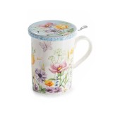 Cana portelan cu infuzor ceai in cutie cadou Summer &Oslash; 8 x 10,5 H, 350 ml