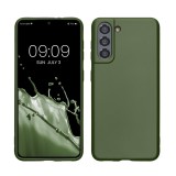 Husa Kwmobile pentru Samsung Galaxy S21, Verde inchis, Silicon, KWM000012BU017C, Carcasa
