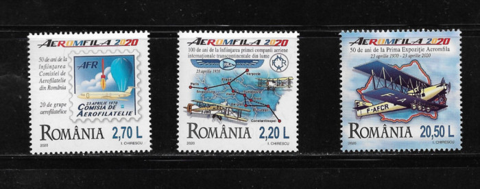 ROMANIA 2020 - AEROMFILA 2020, MNH - LP 2281