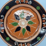 Farfurie decorativa ceramica Baia Mare - semnata SITAR
