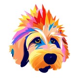 Cumpara ieftin Sticker decorativ, Catel, Multicolor, 60 cm, 7597ST