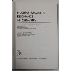 NUCLEAR MAGNETIC RESONANCE IN CHEMISTRY , edited by BIAGIO PESCE , 1965