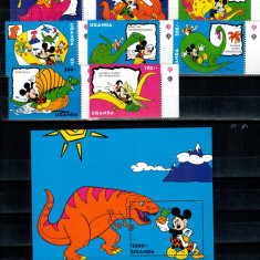 Uganda 1993 - Disney, desene animate, serie+colita neuzata