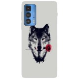 Husa compatibila cu Motorola G20 model Wolf in love, Silicon, TPU, Viceversa, Transparent, Carcasa