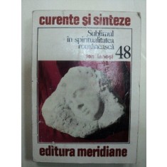 SUBLIMUL IN SPIRITUALITATEA ROMANEASCA- ION IANOSI- BUC. 1987