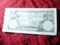 Bancnota 100 000 lei 20 dec. 1946 Mihai I , cal. F.Buna foto