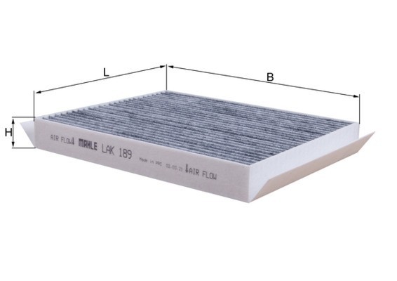 MAHLE LAK 189 Filtru, aer habitaclu