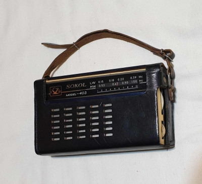 Radio portabil SOKOL model 403 cu sigla OLIMPIADA 1980 - obiect de colectie foto