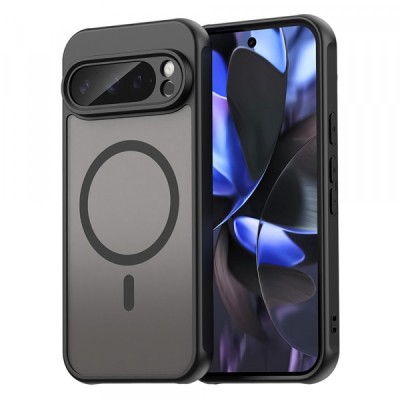 Husa MagSafe pentru Google Pixel 9 Pro, Techsuit, HaloFrost II, Neagra foto