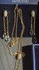 SWAROVSKI,SET DE BIJUTERII CU CRISTALE SWAROVSKI(LANTISOR + CERCEI )IN CUTIILE ORIGINALE CU CERTIFICAT DE GARANTIE/VECHI ,NEFOLOSITE