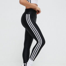 adidas Originals colanți femei, culoarea negru, cu imprimeu IU2522