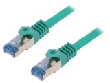 Patch cord verde S/FTP Cat6a 1.5m LSZH, Logilink