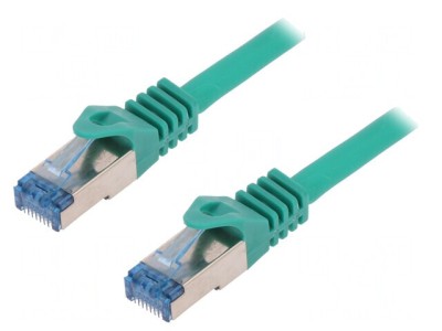Patch cord verde S/FTP Cat6a 1.5m LSZH foto