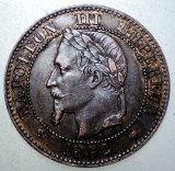 F.101 FRANTA NAPOLEON III 2 CENTIMES 1862 BB XF, Europa, Bronz