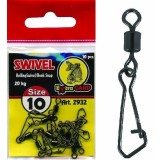 Vartej cu agrafa Hook ( Rolling Swivel with Snap ) nr.18 - Extra Carp