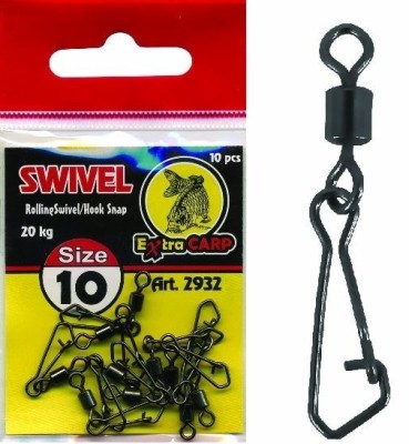 Vartej cu agrafa Hook ( Rolling Swivel with Snap ) nr.16 - Extra Carp foto