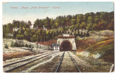 2091 - ORSOVA, Railway Tunnel, Romania - old postcard - unused foto