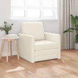 VidaXL Sofa Pat 2-in-1 Crem 74x77x81 cm Catifea