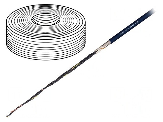 Cablu de Control Chainflex CF10 4x0,5mm2 Negru Litat