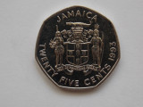 25 CENTS 1993 JAMAICA-XF