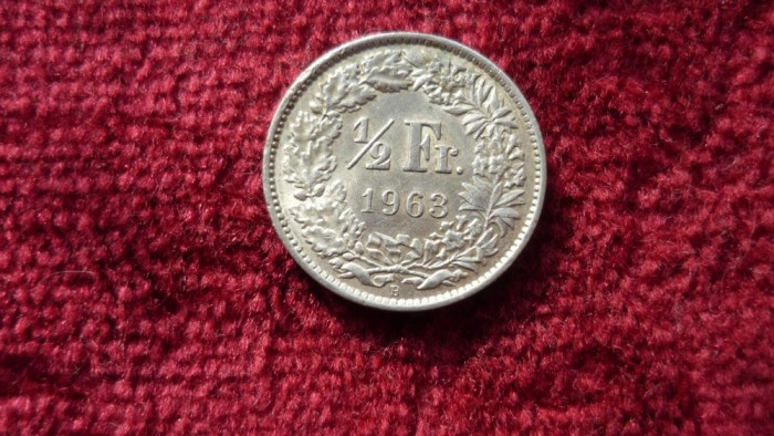 1/2 FRANCI 1963 ARGINT *****