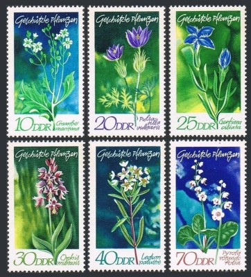 DDR 1970 - Flori, plante, flora, serie neuzata foto