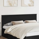 vidaXL Tăblie cap cu headboard Stejar Negru 180 cm Lemn compozit 888265