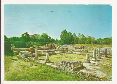 Carte Postala veche - Mangalia Sud, Ruinele cetatii Callatis, circulata 1974 foto