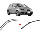 Cumpara ieftin Set 3 stergatoare SEAT ALTEA (5P1) 2004 - 2015, pentru parbriz si luneta, Valeo Silencio Xtrm