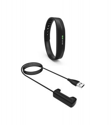 Adaptor incarcator USB pentru Fitbit Flex 2-Culoare Negru foto
