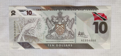 Trinidad Tobago - 10 Dolari (2020) polimer foto