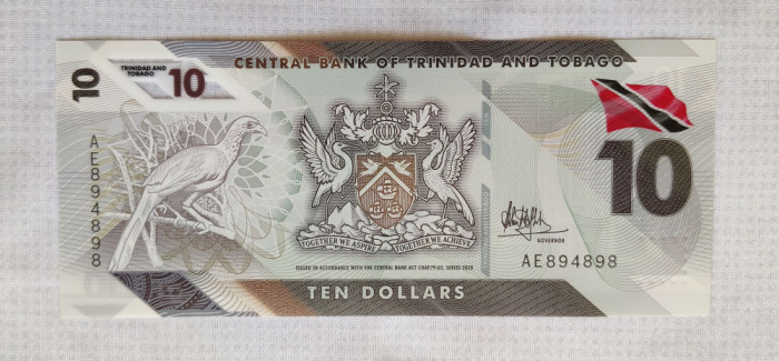 Trinidad Tobago - 10 Dolari (2020) polimer