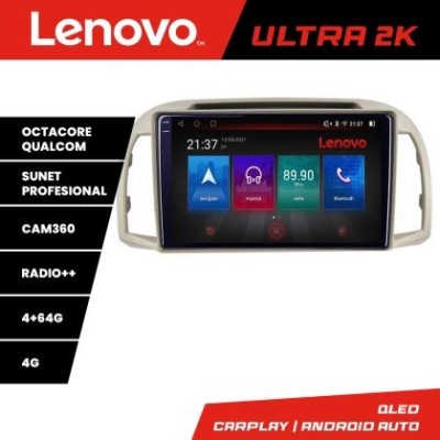 Navigatie Nissan Micra 2002-2010 Android radio gps internet 8 core QLED Qualcomm 4+64 360 Lenovo CarStore Technology foto