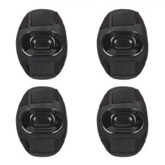 Set Echipament Protecție Bluewear, Genunchiere și Cotiere, 4 Bucăți, Negru
