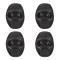 Set Echipament Protecție Bluewear, Genunchiere și Cotiere, 4 Bucăți, Negru