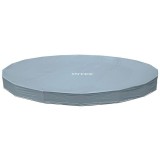 Prelata Piscina Intex Deluxe 488cm, Rotunda, Protectie Impuritati, Polietilena, Anti-UV, Drenaj, Fixare Snur, 28040