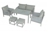 Set mobilier de gradina, Jumilla, Otto Sofa, Gri deschis