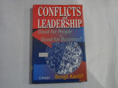 CONFLICTS OF LEADERSHIP - BENGT KARLOF foto