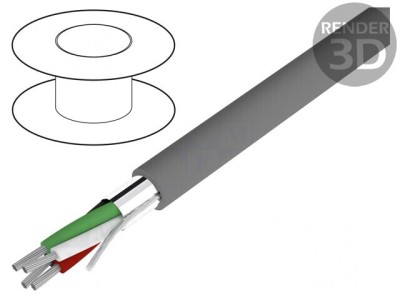 Cablu Alpha Essential C&amp;amp;C 4x24AWG Ecranat PVC foto
