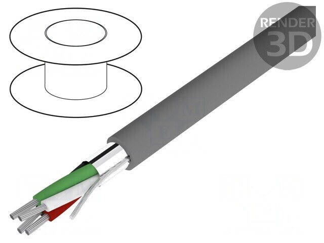 Cablu Alpha Essential C&amp;C 4x24AWG Ecranat PVC