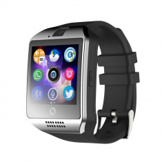 Ceas Smartwatch Q18 cu Functie Apelare, SMS, Camera, Bluetooth, Pedometru, Monitorizare somn, Argintiu foto